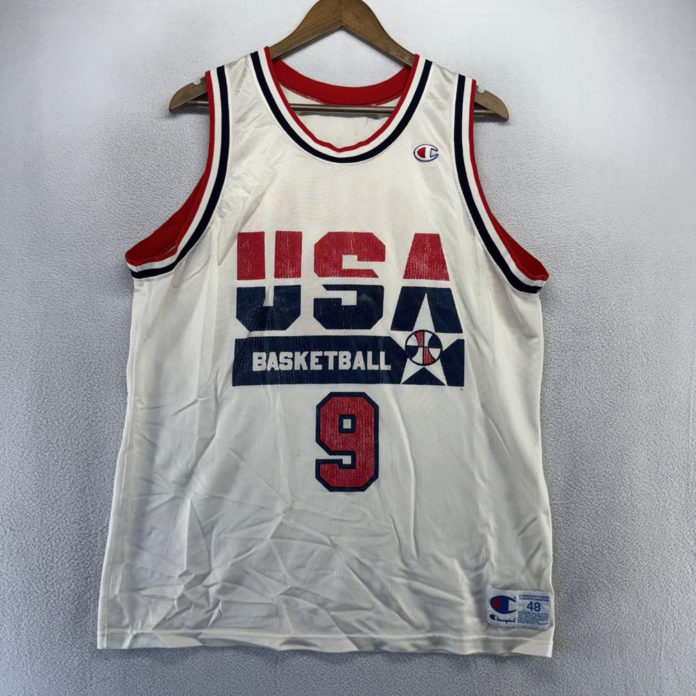 Vintage Michael Jordan Basketball Jersey Men's 48 Champion Team USA Dream Team